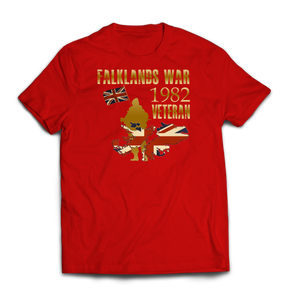 Falklands War Veteran Printed T-Shirt