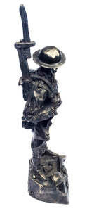 WW1 Tommy Cold Cast Bronze Military Statue Sculpture