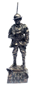 WW1 Tommy Cold Cast Bronze Military Statue Sculpture