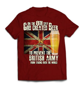 On the 8th Day British Army Printed T-Shirt