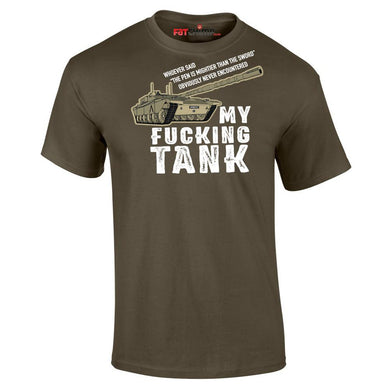 Challenger - My F**king Challenger Tank Printed T-Shirt