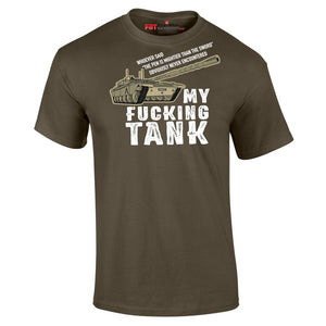 Challenger - My F**king Challenger Tank Printed T-Shirt