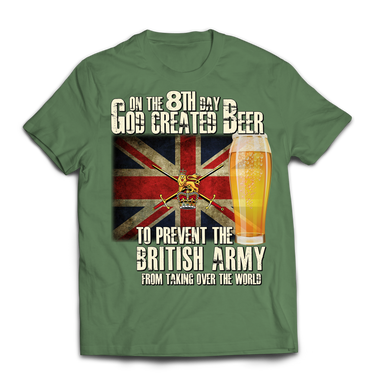 On the 8th Day British Army Printed T-Shirt