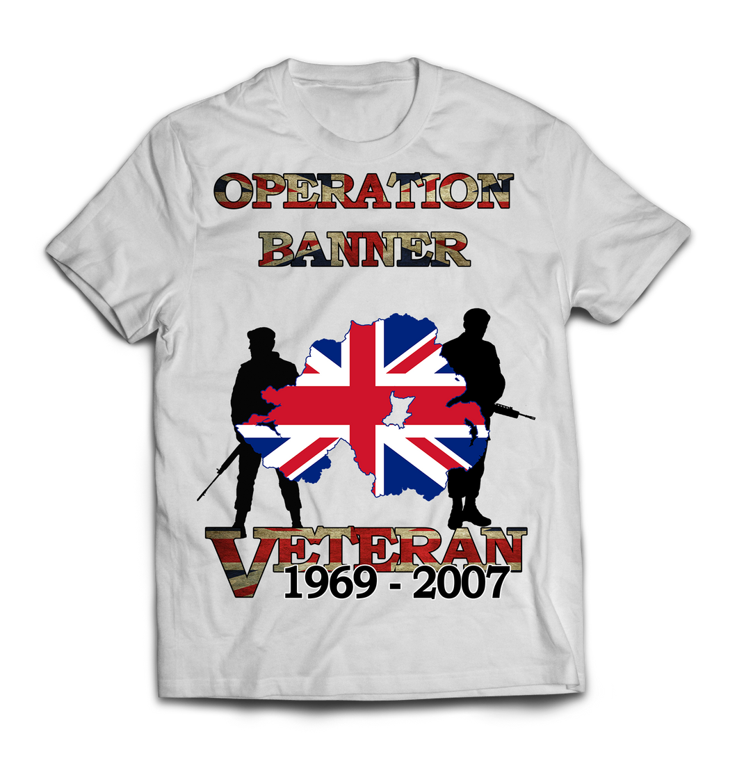 OP BANNER VETERAN Printed T-Shirt