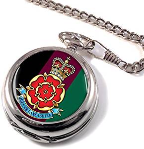 Queen's Lancashire Regiment Full Hunter Pocket Watch