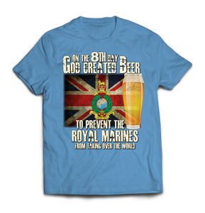 On the 8th Day Royal Marines Printed T-Shirt
