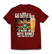 On the 8th Day Royal Marines Printed T-Shirt