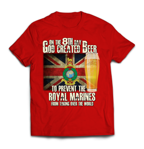On the 8th Day Royal Marines Printed T-Shirt