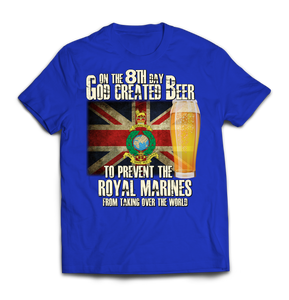 On the 8th Day Royal Marines Printed T-Shirt