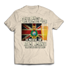 On the 8th Day Royal Marines Printed T-Shirt