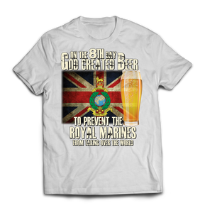 On the 8th Day Royal Marines Printed T-Shirt