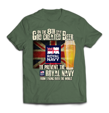 On the 8th Day Royal Navy Printed T-Shirt