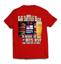 On the 8th Day Royal Navy Printed T-Shirt