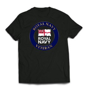 Royal Navy Veteran Printed T-Shirt