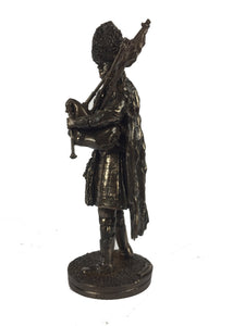 Royal Regiment of Scotland Piper Cold Cast Bronze Military Statue