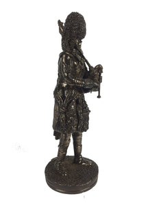 Royal Regiment of Scotland Piper Cold Cast Bronze Military Statue
