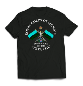 ROYAL SIGNALS SWIFT AND SURE Printed T-Shirt