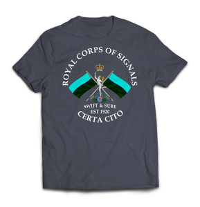 ROYAL SIGNALS SWIFT AND SURE Printed T-Shirt