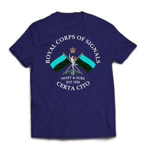 ROYAL SIGNALS SWIFT AND SURE Printed T-Shirt