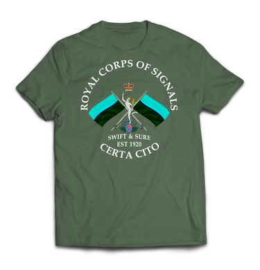 ROYAL SIGNALS SWIFT AND SURE Printed T-Shirt