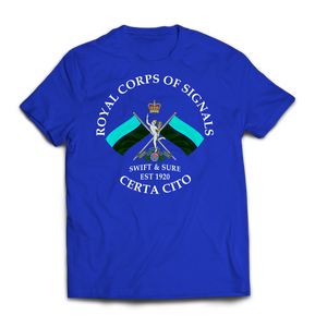 ROYAL SIGNALS SWIFT AND SURE Printed T-Shirt
