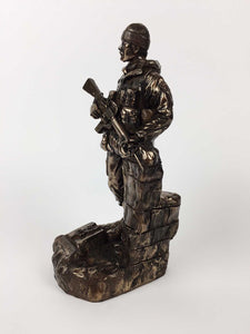 SAS Trooper Soldier Cold Cast Bronze Military Statue