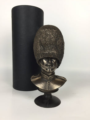 Scots Guards Bust Cold Cast Bronze Military Statue Sculpture