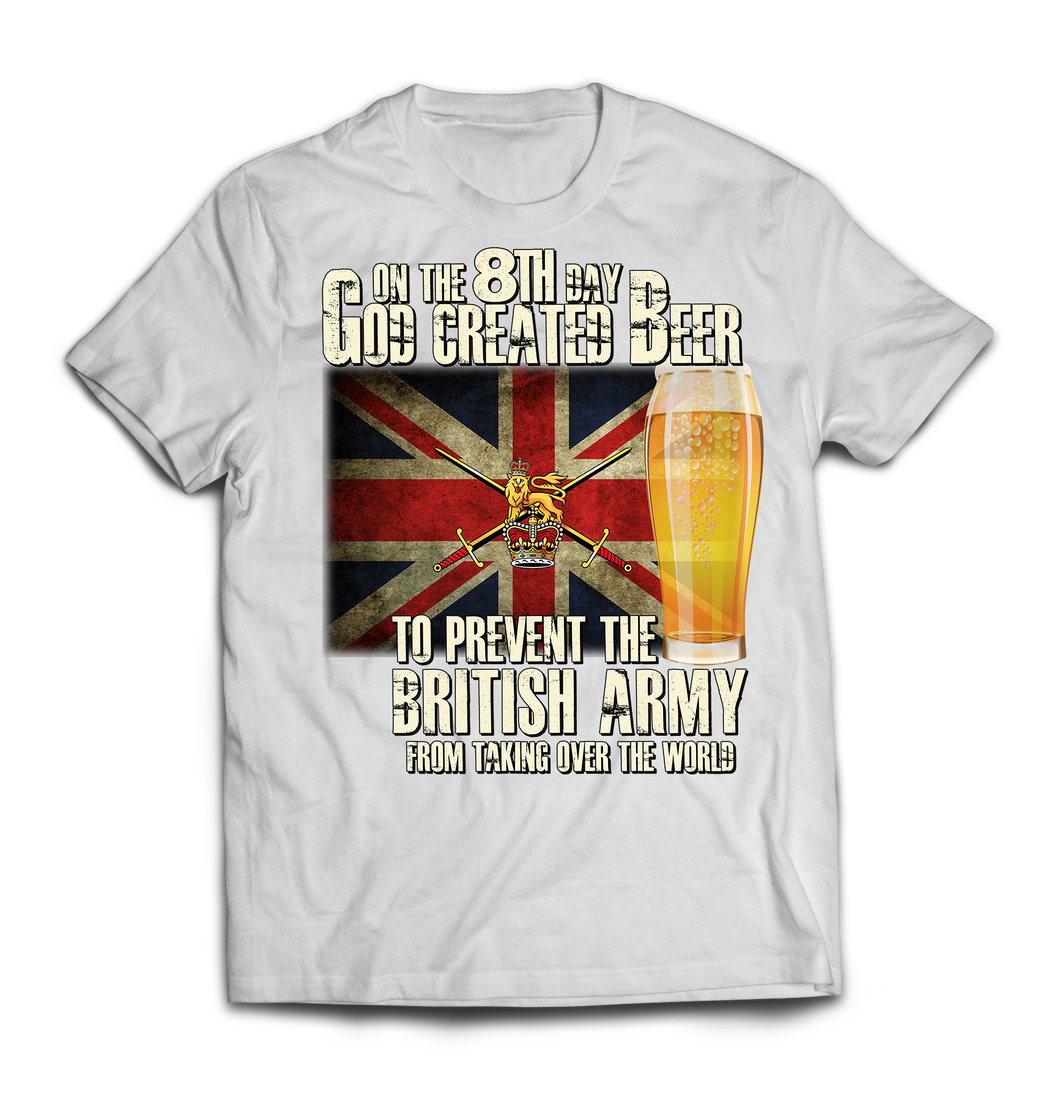 On the 8th Day British Army Printed T-Shirt